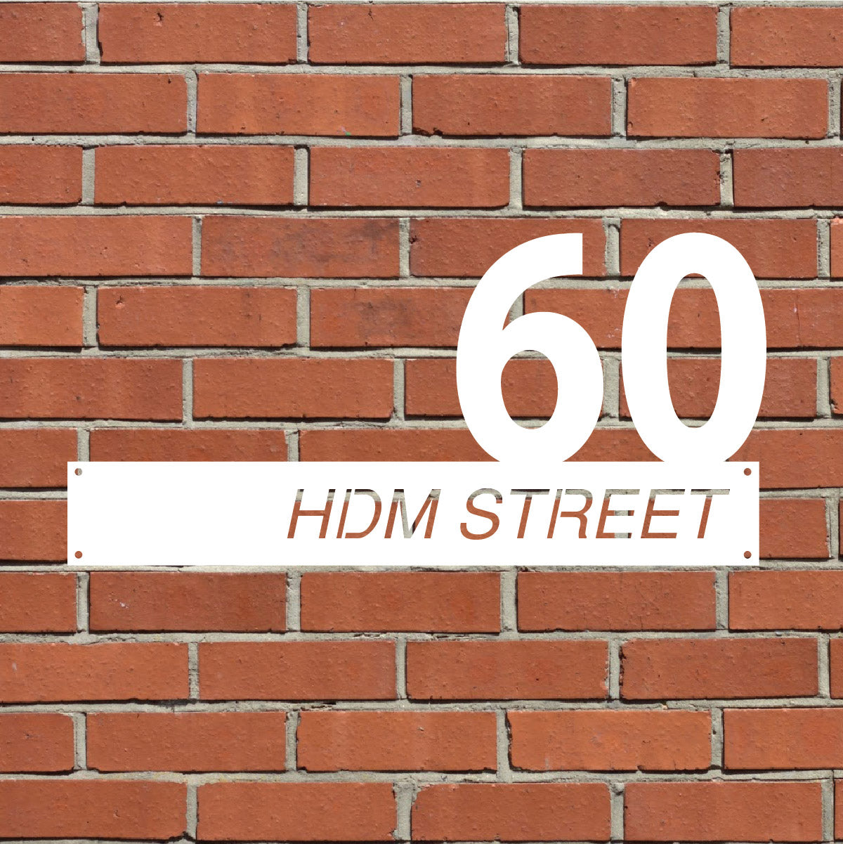 Custom House Address Sign Design 4