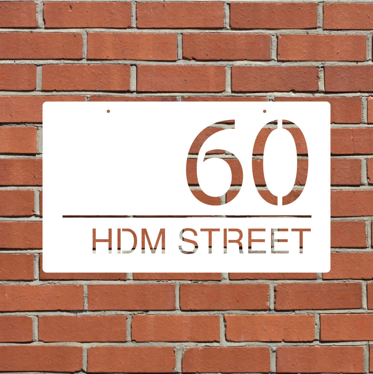Custom House Address Sign Design 2