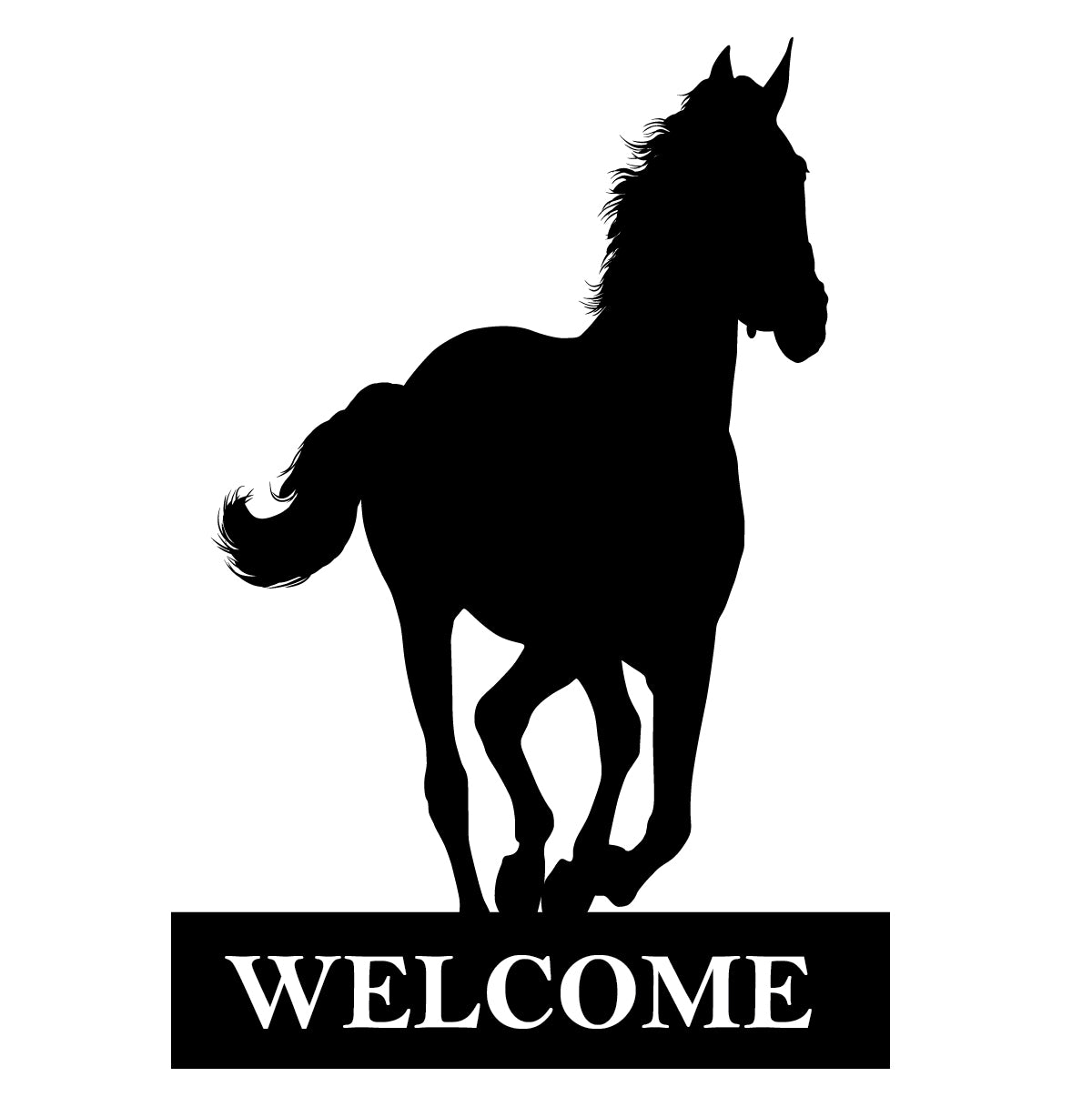 Welcome Horse Sign