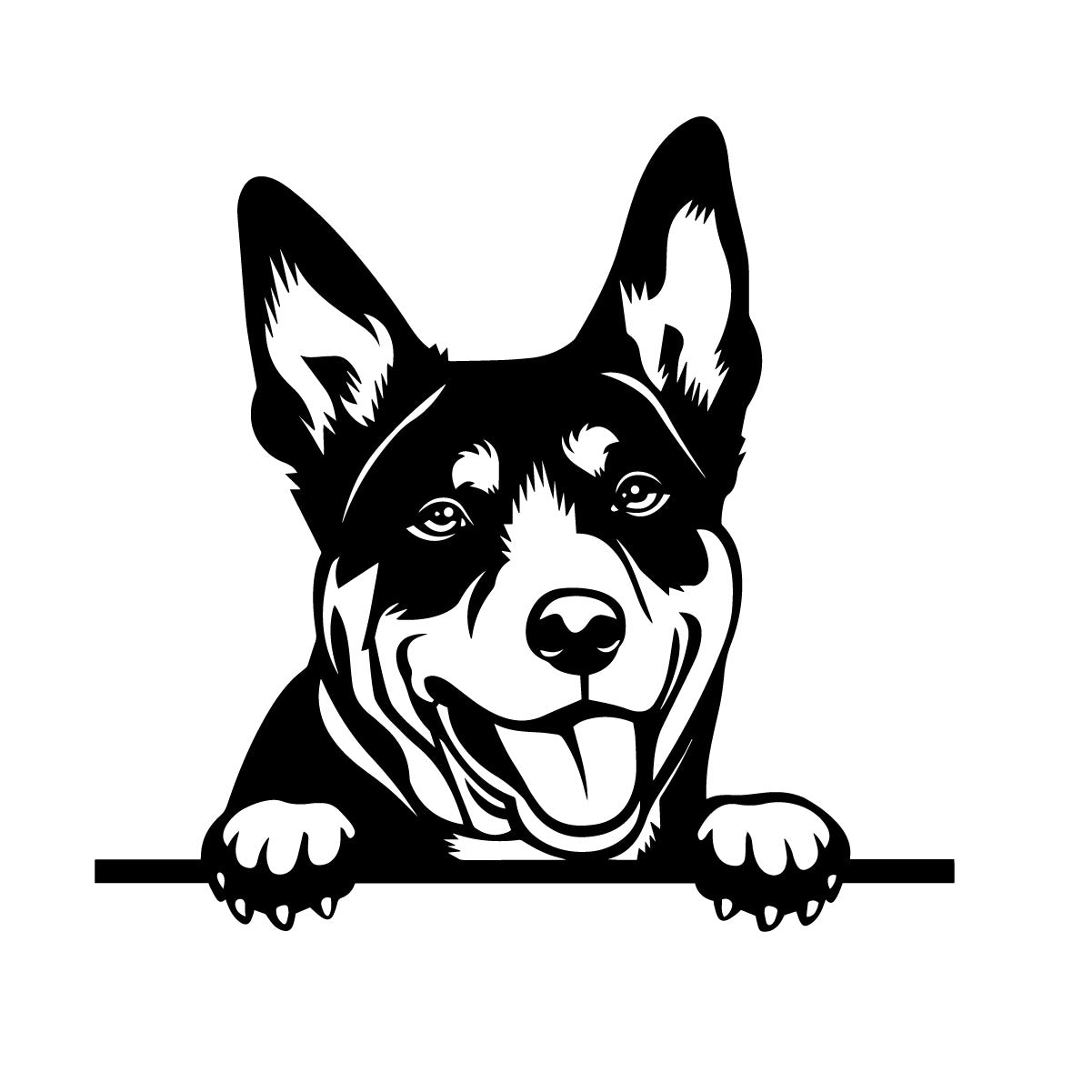 Metal Australian Kelpie Sign