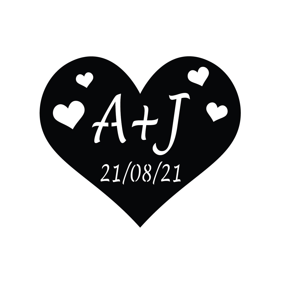 Personalised Metal Heart