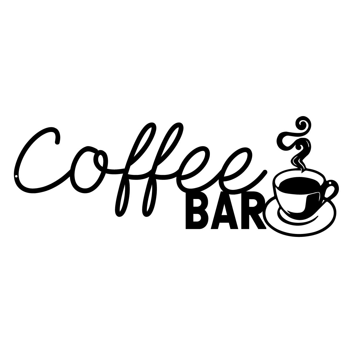 Metal Coffee Bar Sign