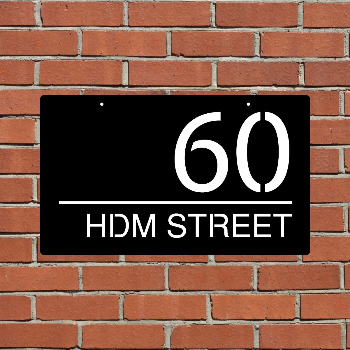 Custom House Address Sign Design 2 – hills-decorative-metal