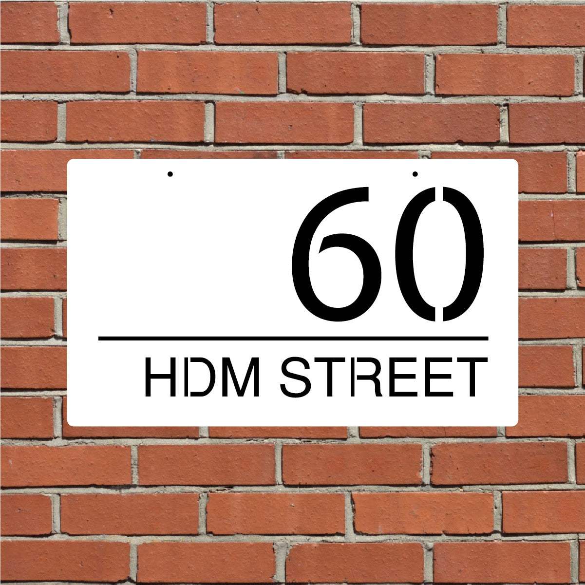 Custom House Address Sign Design 2