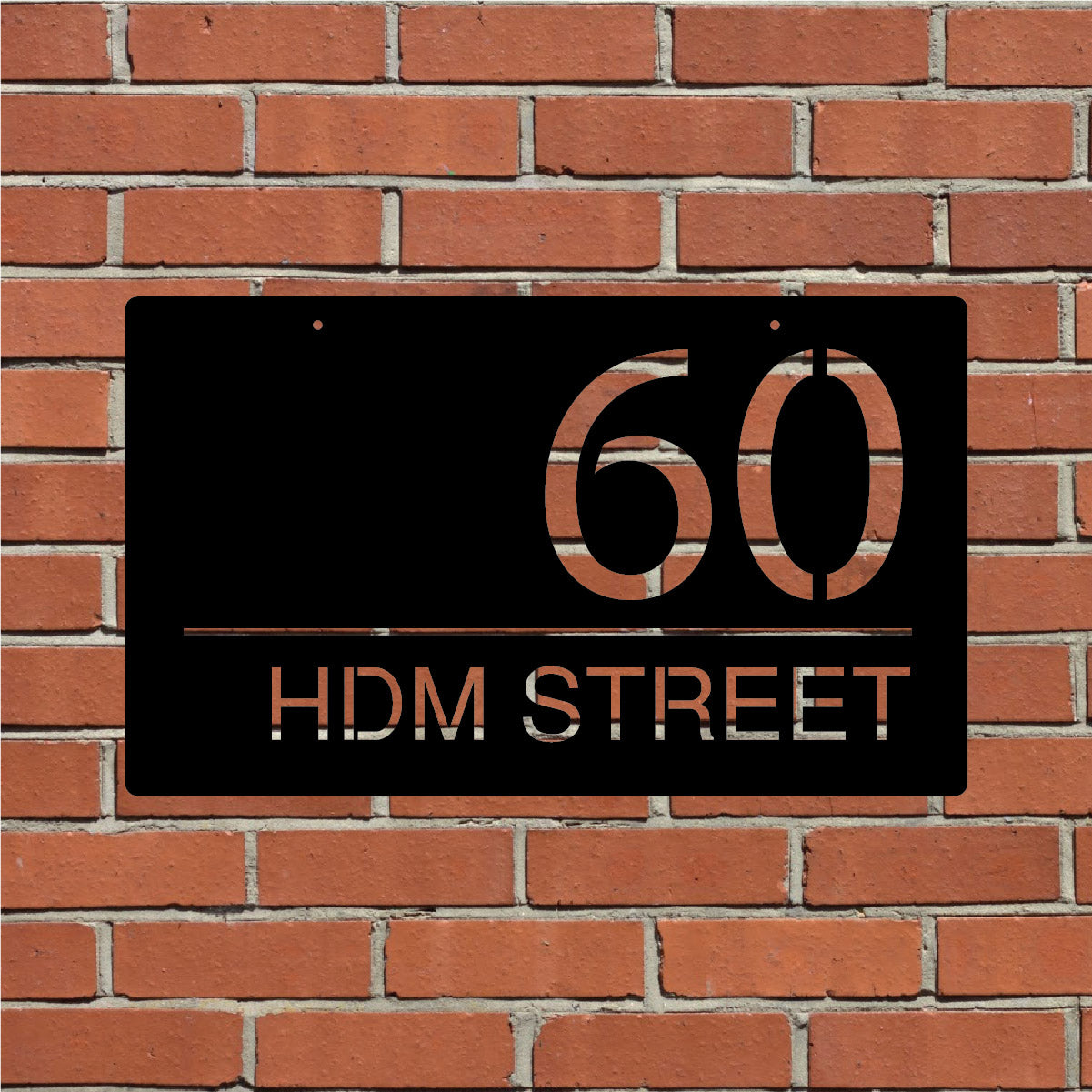 Custom House Address Sign Design 2 – hills-decorative-metal