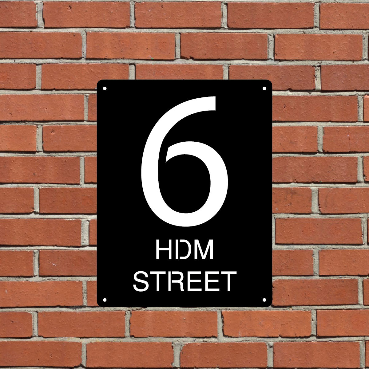 Custom House Address Sign Design 3 – hills-decorative-metal