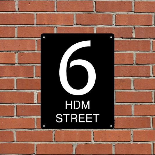 Custom House Address Sign Design 3