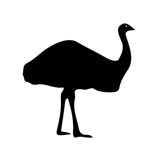 Emu Head Up Silhouette