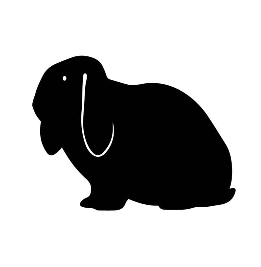 French Lop Rabbit Silhouette