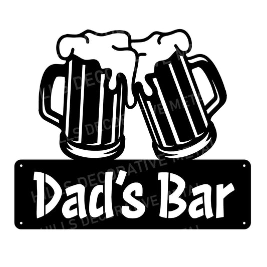 Beer Pints Metal Bar Sign