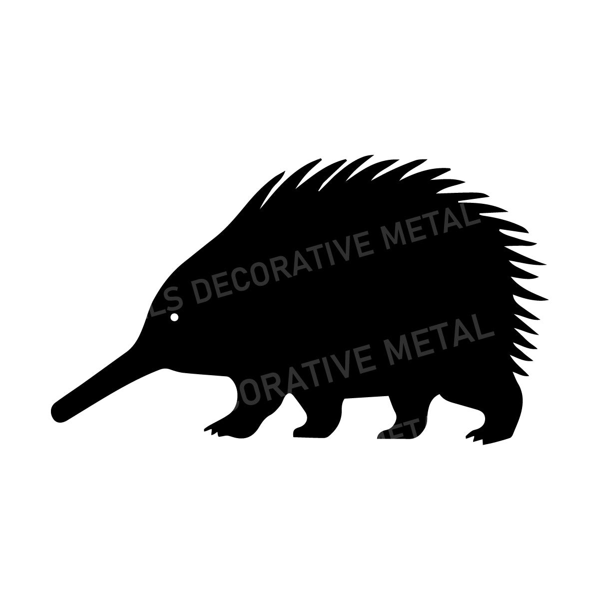 Echidna Metal Silhouette