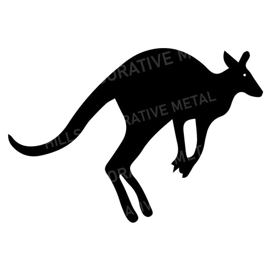 Jumping Kangaroo Silhouette