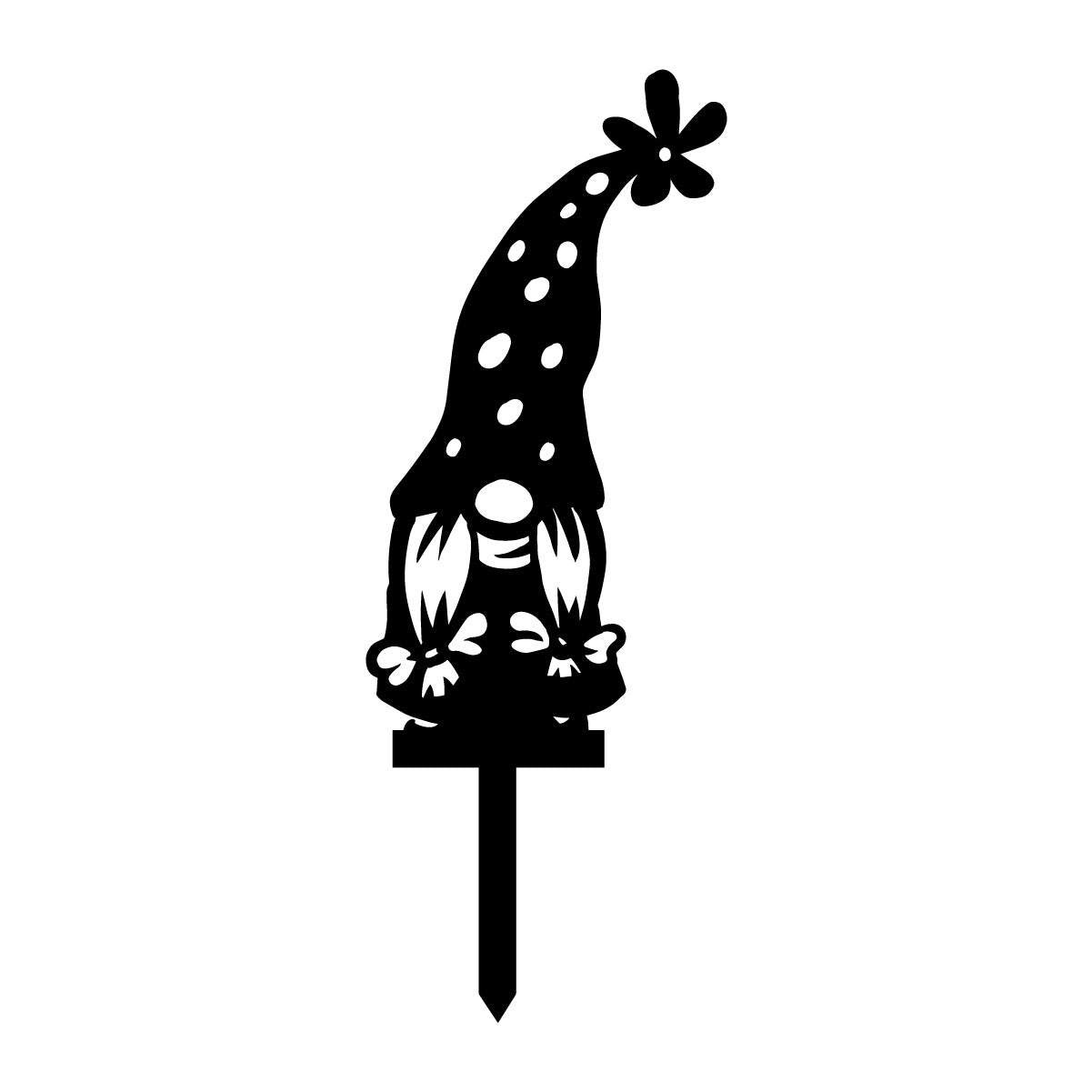 Metal Polka Dot Hat Garden Gnome Hills decorative metal Metal polka dot hat garden gnome hills decorative metal